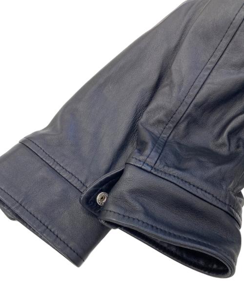 DELAN（デラン）Delan (デラン) レザージャケット ブラック サイズ:50の古着・服飾アイテム