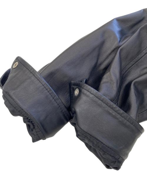 DELAN（デラン）Delan (デラン) レザージャケット ブラック サイズ:50の古着・服飾アイテム