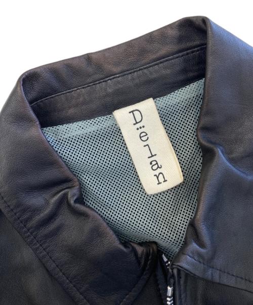 DELAN（デラン）Delan (デラン) レザージャケット ブラック サイズ:50の古着・服飾アイテム