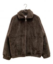 MONKEY TIME（モンキータイム）の古着「フェイクファージップブルゾン」｜ブラウン