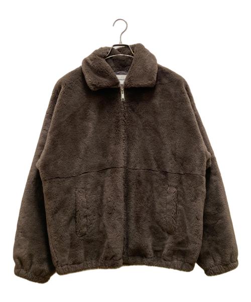MONKEY TIME（モンキータイム）MONKEY TIME (モンキータイム) フェイクファージップブルゾン ブラウン サイズ:XLの古着・服飾アイテム