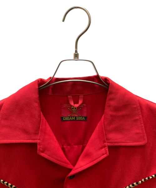 CREAM SODA（クリームソーダ）CREAM SODA (クリームソーダ) 50sサンプリングウエスタンジャケット レッド サイズ:ＦＲＥＥ　　の古着・服飾アイテム