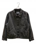 J.S HOMESTEADジャーナルスタンダード ホームステッド）の古着「ピグメントキャンバス ジップジャケット」｜グレー