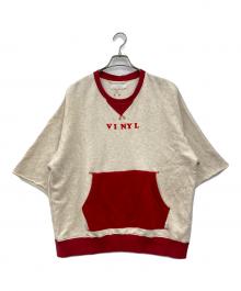 ROTOL（ロトル）の古着「カットオフヴィンテージライクスウェット」｜グレー×レッド