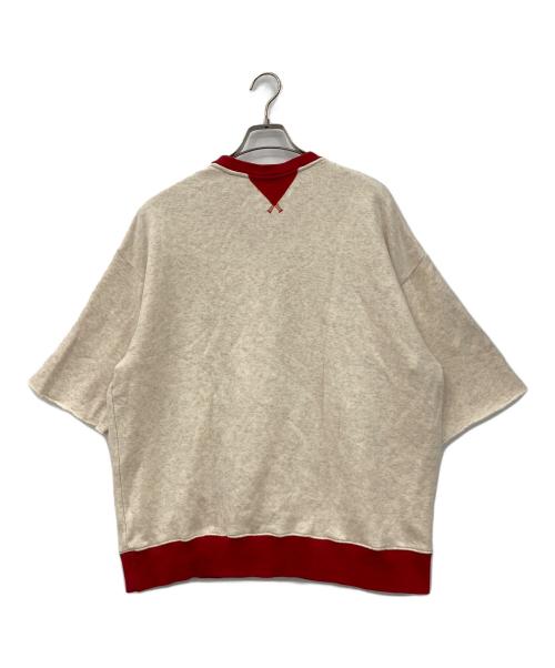 ROTOL（ロトル）ROTOL (ロトル) カットオフヴィンテージライクスウェット グレー×レッド サイズ:3の古着・服飾アイテム