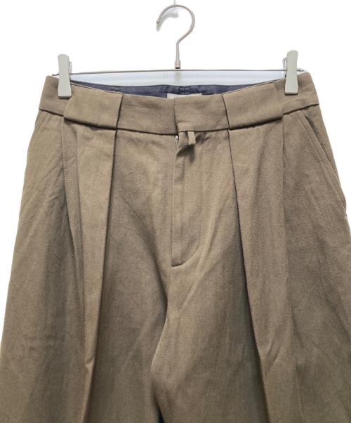 MARGARET HOWELL（マーガレットハウエル）MARGARET HOWELL (マーガレットハウエル) WOOL COTTON TROUSERS ブラウン サイズ:3の古着・服飾アイテム