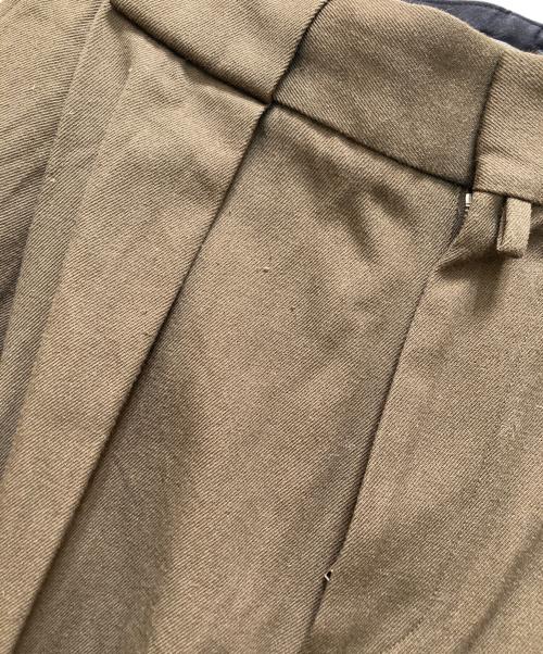 MARGARET HOWELL（マーガレットハウエル）MARGARET HOWELL (マーガレットハウエル) WOOL COTTON TROUSERS ブラウン サイズ:3の古着・服飾アイテム