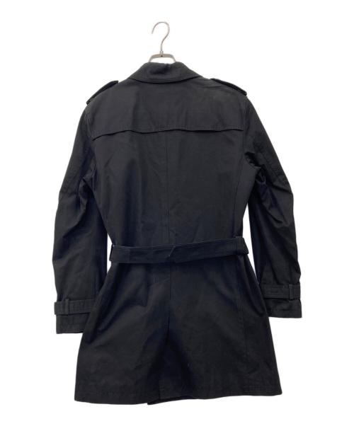 BURBERRY BLACK LABEL（バーバリーブラックレーベル）BURBERRY BLACK LABEL (バーバリーブラックレーベル) 裏地チェックトレンチコート ブラック サイズ:Mの古着・服飾アイテム