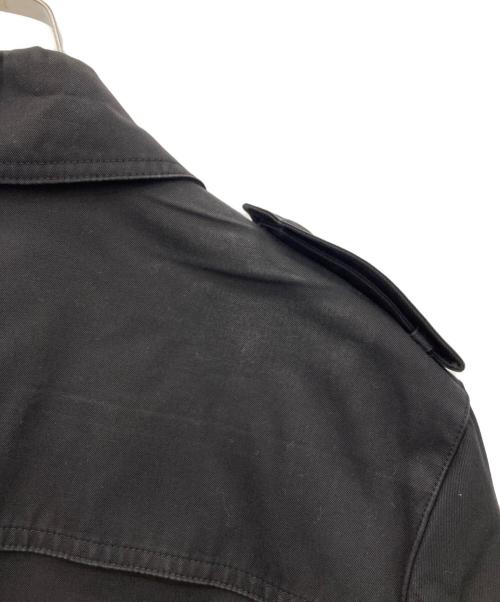 BURBERRY BLACK LABEL（バーバリーブラックレーベル）BURBERRY BLACK LABEL (バーバリーブラックレーベル) 裏地チェックトレンチコート ブラック サイズ:Mの古着・服飾アイテム