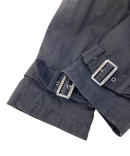 BURBERRY BLACK LABEL（バーバリーブラックレーベル）BURBERRY BLACK LABEL (バーバリーブラックレーベル) 裏地チェックトレンチコート ブラック サイズ:Mの古着・服飾アイテム