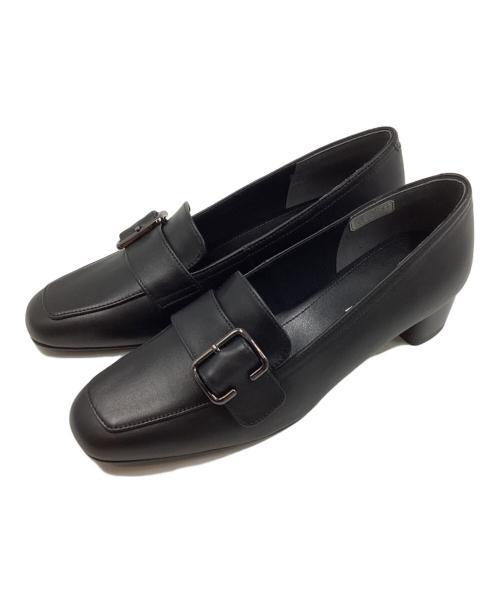 REGAL（リーガル）REGAL (リーガル) バックル付きモカパンプス ブラック サイズ:23の古着・服飾アイテム