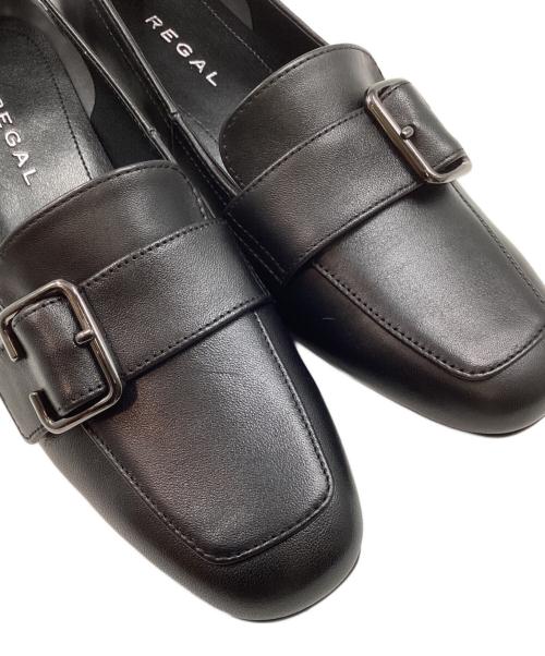REGAL（リーガル）REGAL (リーガル) バックル付きモカパンプス ブラック サイズ:23の古着・服飾アイテム