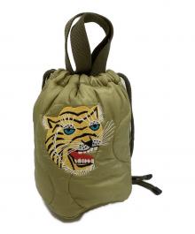 HOUSTON（ヒューストン）の古着「2WAYキルティングバッグ」｜グリーン