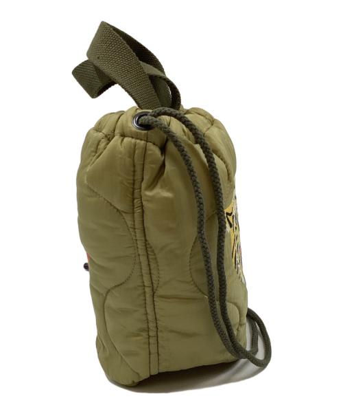 HOUSTON（ヒューストン）HOUSTON (ヒューストン) 2WAYキルティングバッグ グリーンの古着・服飾アイテム