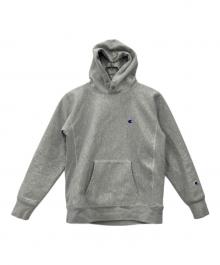Champion REVERSE WEAVE（チャンピオン リバース ウィーブ）の古着「STORMSHELL HOODED SWEAT」｜グレー