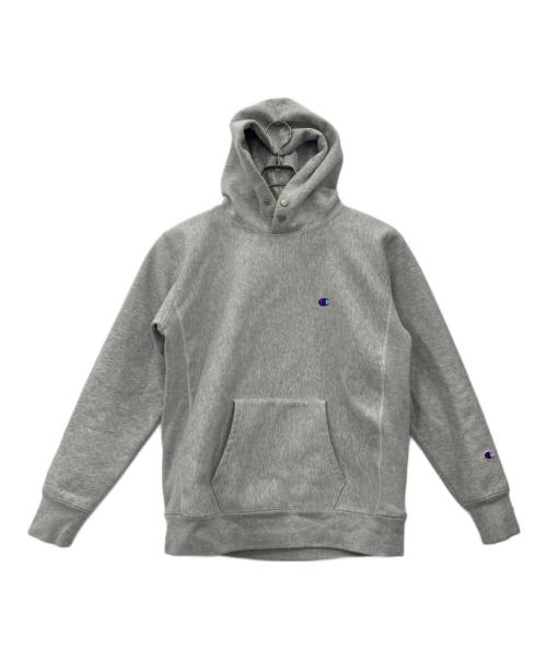 Champion REVERSE WEAVE（チャンピオン リバース ウィーブ）Champion REVERSE WEAVE (チャンピオン リバース ウィーブ) STORMSHELL HOODED SWEAT グレー サイズ:Lの古着・服飾アイテム