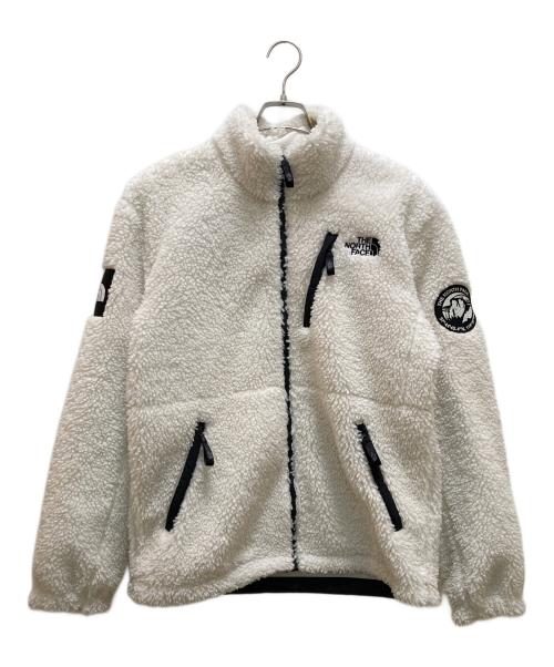 THE NORTH FACE（ザ ノース フェイス）THE NORTH FACE (ザ ノース フェイス) リモ ロゴフリースジャケット ホワイト サイズ:Mの古着・服飾アイテム
