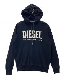 DIESEL（ディーゼル）の古着「プルオーバーパーカー」｜ブラック