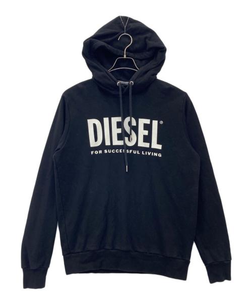 DIESEL（ディーゼル）DIESEL (ディーゼル) プルオーバーパーカー ブラック サイズ:Lの古着・服飾アイテム