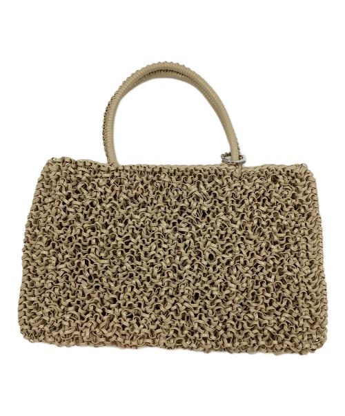 ANTEPRIMA（アンテプリマ）ANTEPRIMA (アンテプリマ) スタンダード スクエア ワイヤーミニ横長ハンドバッグ ベージュの古着・服飾アイテム