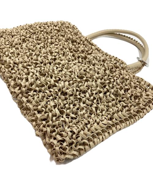 ANTEPRIMA（アンテプリマ）ANTEPRIMA (アンテプリマ) スタンダード スクエア ワイヤーミニ横長ハンドバッグ ベージュの古着・服飾アイテム