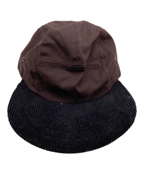 GOYO（ゴヨウ）goyo (ゴヨウ) コーデュロイ切替キャップ ブラウン×ブラックの古着・服飾アイテム