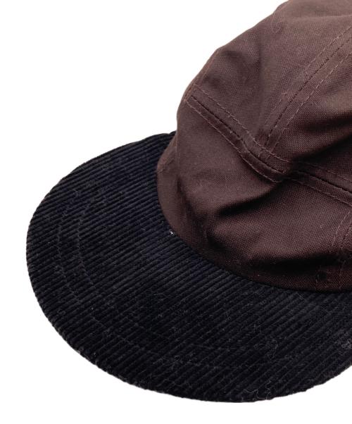 GOYO（ゴヨウ）goyo (ゴヨウ) コーデュロイ切替キャップ ブラウン×ブラックの古着・服飾アイテム
