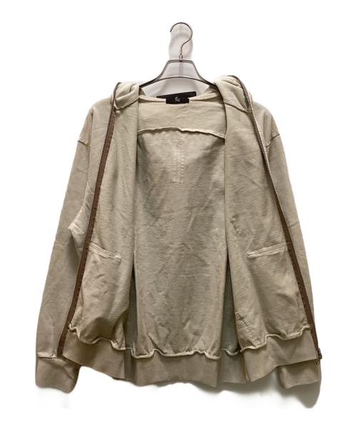 nubian（ヌビアン）nubian (ヌビアン) ニュートラル アンタイトル ジップパーカー ベージュ サイズ:L 未使用品の古着・服飾アイテム