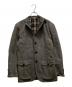 BURBERRY BLACK LABEL（バーバリーブラックレーベル）の古着「裏地チェック ハンティングテーラードジャケット」｜グレー