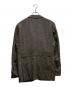 BURBERRY BLACK LABEL (バーバリーブラックレーベル) 裏地チェック ハンティングテーラードジャケット グレー サイズ:L：15000円