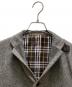 中古・古着 BURBERRY BLACK LABEL (バーバリーブラックレーベル) 裏地チェック ハンティングテーラードジャケット グレー サイズ:L：15000円
