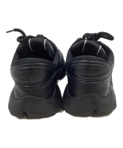 VALENTINO GARAVANI（ヴァレンティノ・ガラヴァーニ）VALENTINO GARAVANI (ヴァレンティノ・ガラヴァーニ) ナッパレザー バブルバック トレーナー ブラック サイズ:43の古着・服飾アイテム