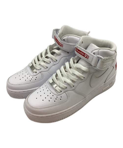 NIKE（ナイキ）NIKE (ナイキ) URAWA REDS (浦和レッズ) コラボ エア フォース 1 MID ‘07 ホワイト サイズ:24.5 未使用品の古着・服飾アイテム