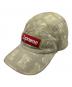Supreme（シュプリーム）の古着「ブロックスキャンプキャップ」｜ベージュ