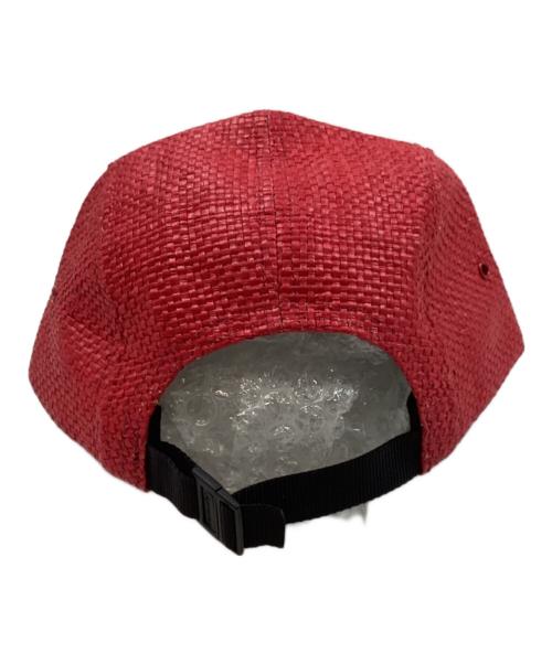 SUPREME（シュプリーム）Supreme (シュプリーム) ラフィアキャンプキャップ レッドの古着・服飾アイテム