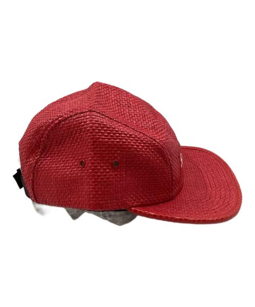 SUPREME（シュプリーム）Supreme (シュプリーム) ラフィアキャンプキャップ レッドの古着・服飾アイテム
