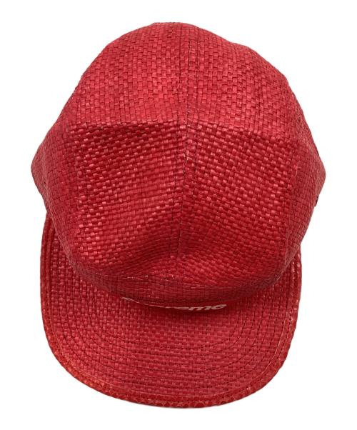 SUPREME（シュプリーム）Supreme (シュプリーム) ラフィアキャンプキャップ レッドの古着・服飾アイテム