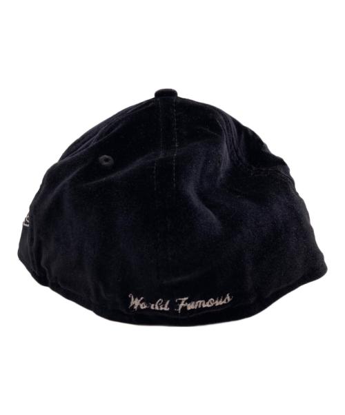 SUPREME（シュプリーム）Supreme (シュプリーム) New Era (ニューエラ) ベロアボックスロゴキャップ ブラック サイズ:7 1/2の古着・服飾アイテム