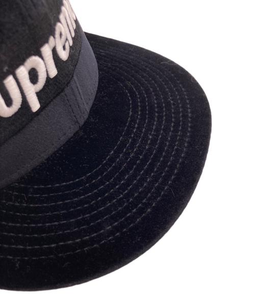 SUPREME（シュプリーム）Supreme (シュプリーム) New Era (ニューエラ) ベロアボックスロゴキャップ ブラック サイズ:7 1/2の古着・服飾アイテム