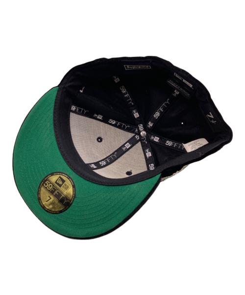 SUPREME（シュプリーム）Supreme (シュプリーム) New Era (ニューエラ) ベロアボックスロゴキャップ ブラック サイズ:7 1/2の古着・服飾アイテム