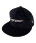 Supreme（シュプリーム）の古着「ベロアボックスロゴキャップ」｜ブラック