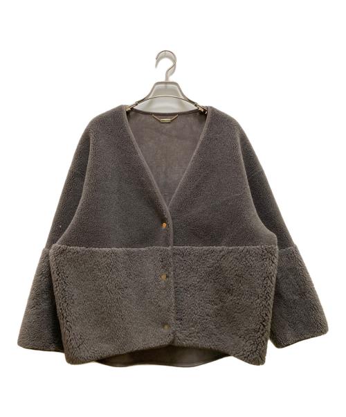 MICA&DEAL（マイカアンドディール）MICA&DEAL (マイカアンドディール) リバーシブルボアショートコート グレー サイズ:freeの古着・服飾アイテム