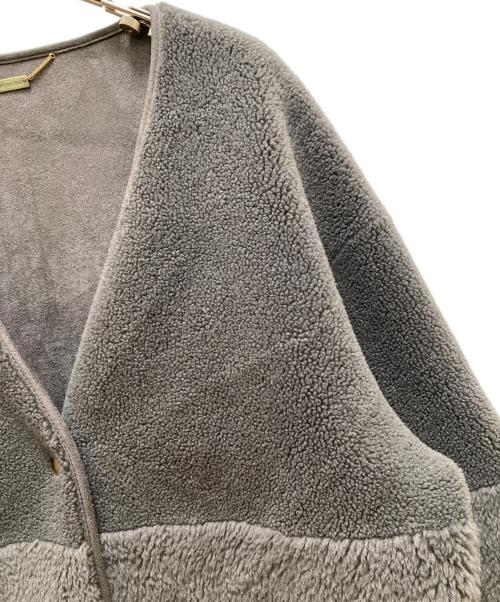 MICA&DEAL（マイカアンドディール）MICA&DEAL (マイカアンドディール) リバーシブルボアショートコート グレー サイズ:freeの古着・服飾アイテム