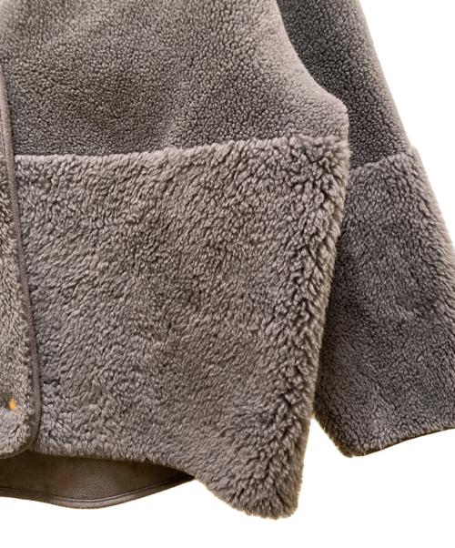 MICA&DEAL（マイカアンドディール）MICA&DEAL (マイカアンドディール) リバーシブルボアショートコート グレー サイズ:freeの古着・服飾アイテム
