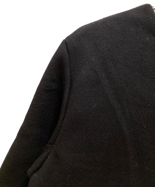 JOURNAL STANDARD（ジャーナルスタンダード）JOURNAL STANDARD (ジャーナルスタンダード) スーパーファインビーバークルーネックコート ブラック サイズ:３６の古着・服飾アイテム