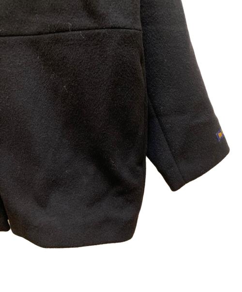 JOURNAL STANDARD（ジャーナルスタンダード）JOURNAL STANDARD (ジャーナルスタンダード) スーパーファインビーバークルーネックコート ブラック サイズ:３６の古着・服飾アイテム