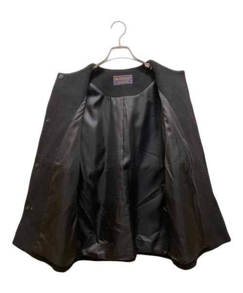 JOURNAL STANDARD（ジャーナルスタンダード）JOURNAL STANDARD (ジャーナルスタンダード) スーパーファインビーバークルーネックコート ブラック サイズ:３６の古着・服飾アイテム