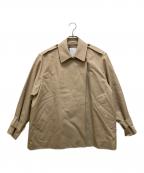 Nobleノーブル）の古着「コットンダブルクロスハーフコート」｜ベージュ