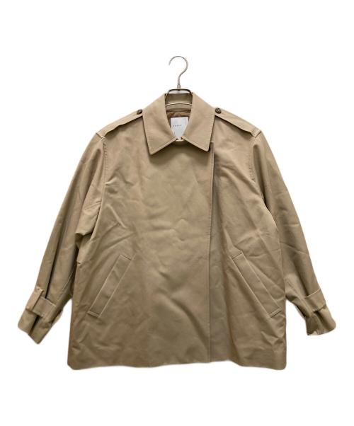 Noble（ノーブル）Noble (ノーブル) コットンダブルクロスハーフコート ベージュ サイズ:36の古着・服飾アイテム
