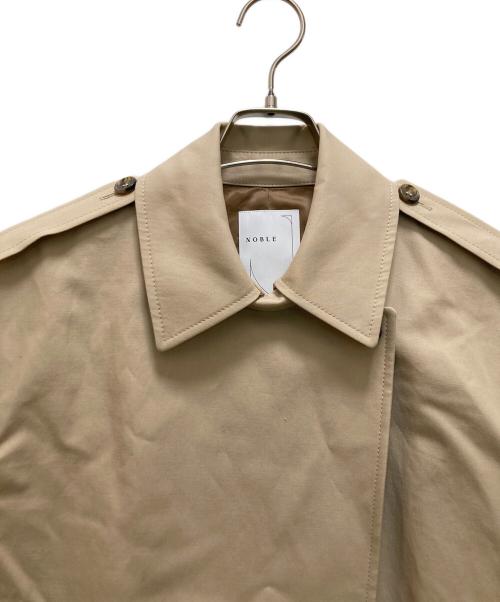 Noble（ノーブル）Noble (ノーブル) コットンダブルクロスハーフコート ベージュ サイズ:36の古着・服飾アイテム